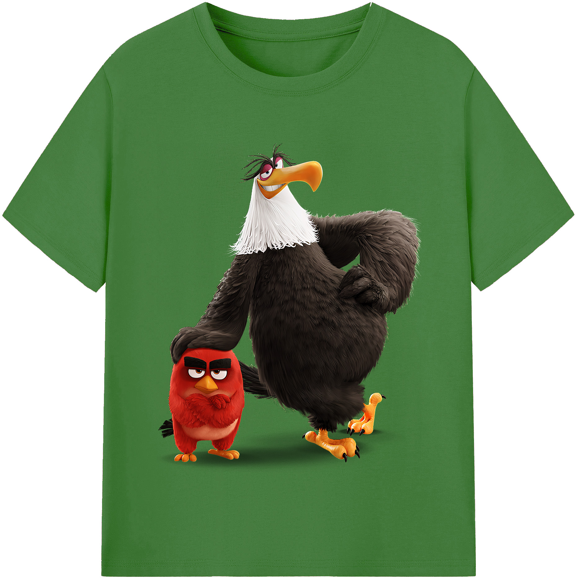 （画像用） Angry Birds アングリーバード レディースカジュアルプリントTシャツ（綿100％）